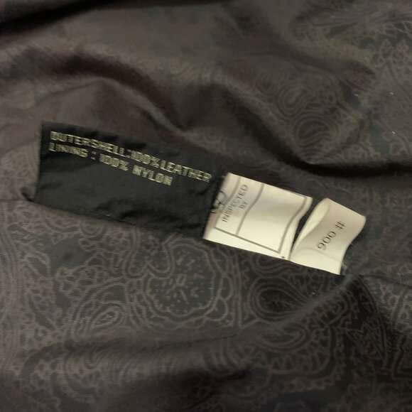 Vintage 1980s Black Leather Trench Coat Duster Womens Size Large By G3, GIII - Picture 7 of 11